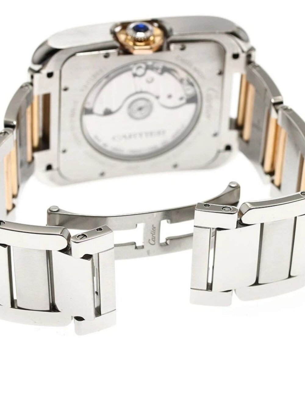 CARTIER Tank AnglaiseXL W5310006 Date 2 tone Silver Dial Automatic Men's_808729 - Picture 5 of 6